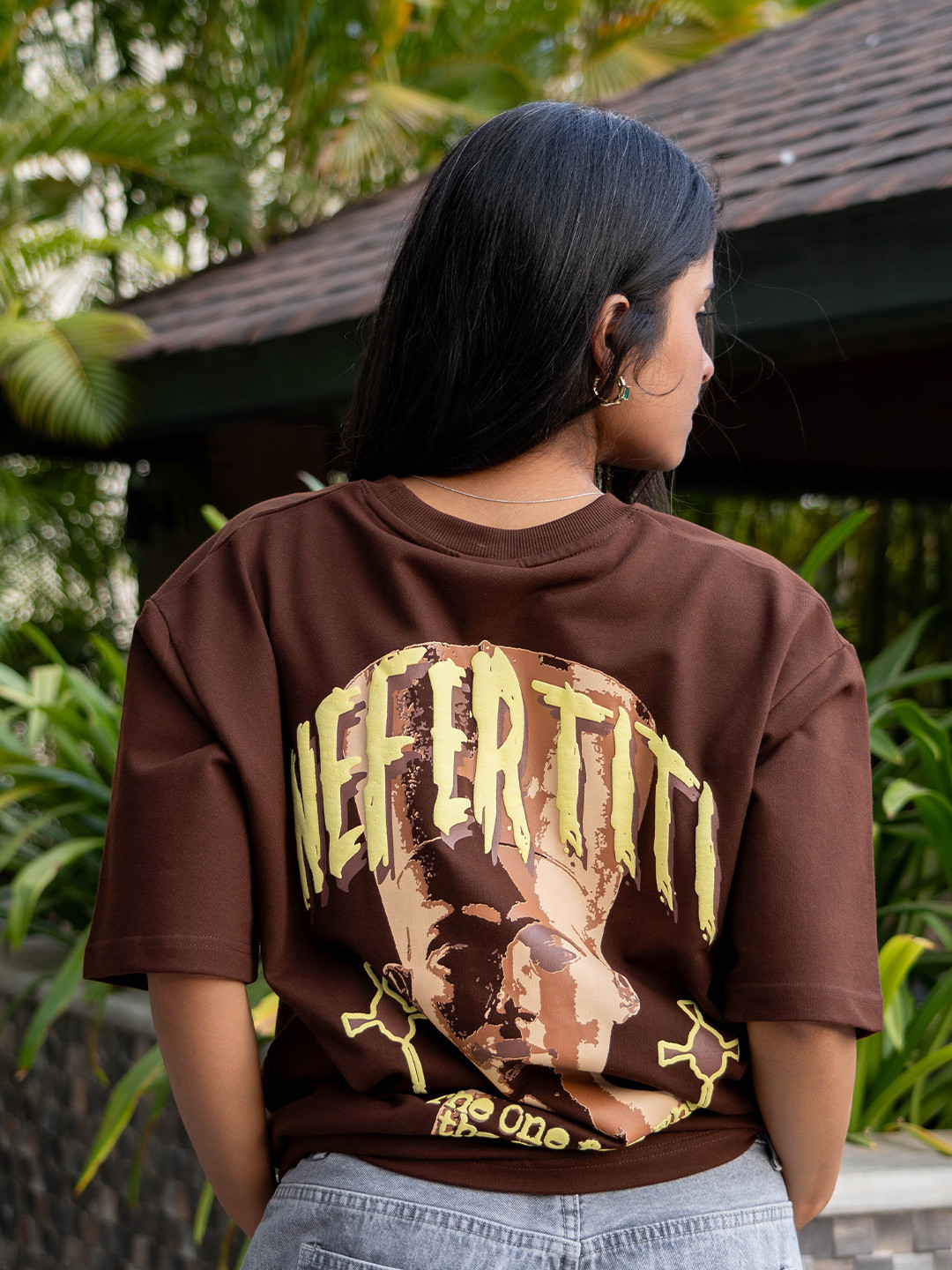 COLOR CAPITAL Typography Printed Round Neck Short Sleeves Cotton Oversized T-shirt, Brown
COLOR CAPITAL Typography Printed Round Neck Short Sleeves Cotton Oversized T-shirt, Brown
