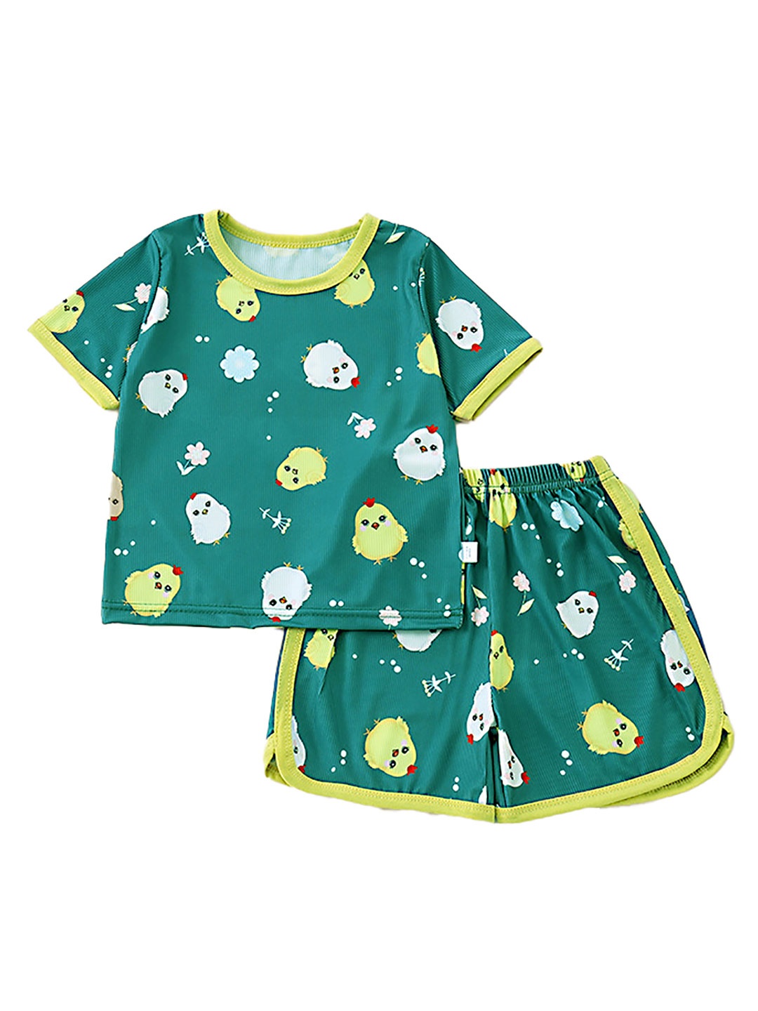 StyleCast x Revolte Boys Printed Short Sleeves Round Neck Top with Shorts, Green
StyleCast x Revolte Boys Printed Short Sleeves Round Neck Top with Shorts, Green