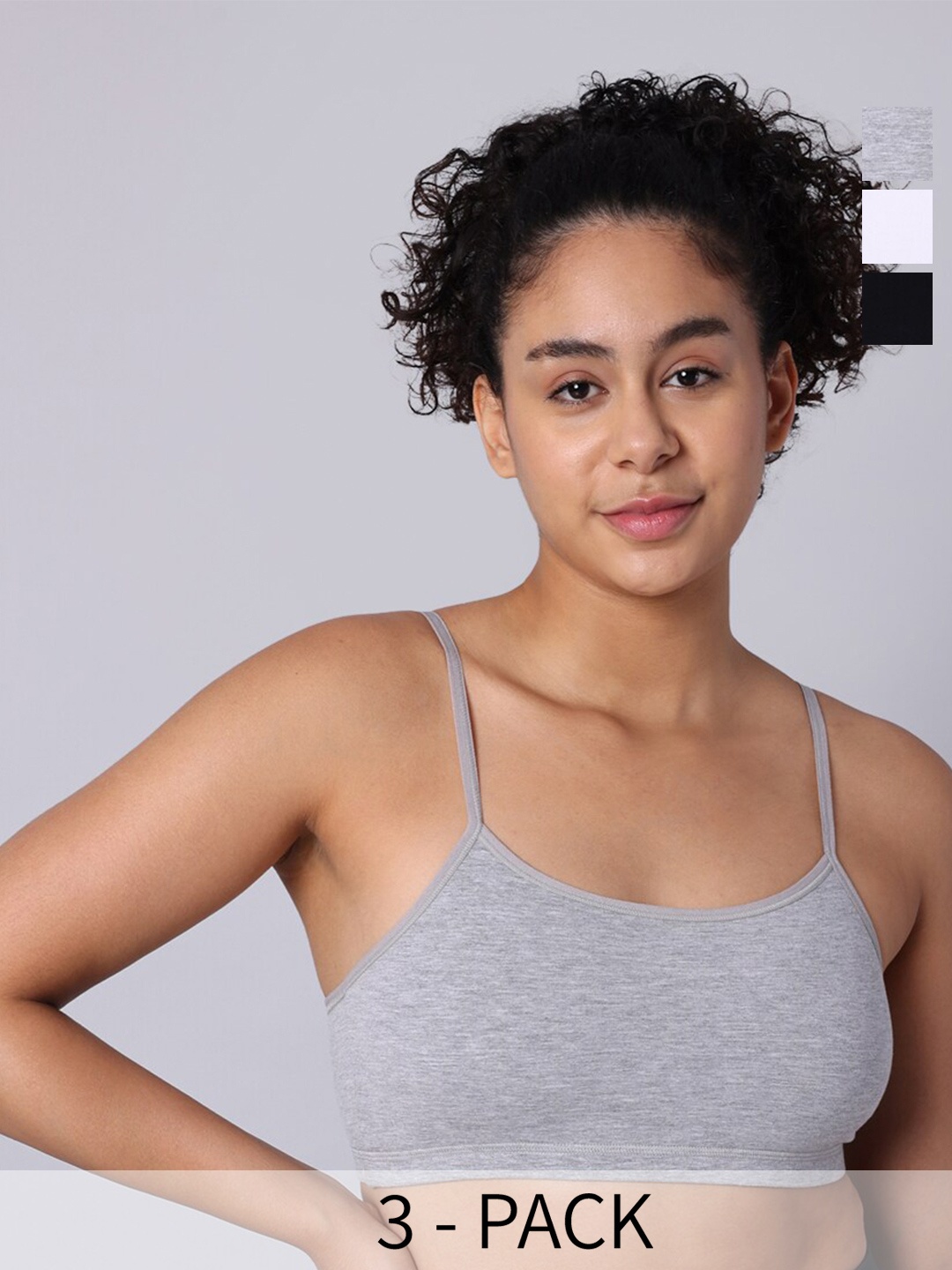 Sillysally Pack Of 3 Full Coverage Non Padded Seamless Workout Bra - All Day Comfort, Black
Sillysally Pack Of 3 Full Coverage Non Padded Seamless Workout Bra - All Day Comfort, Black