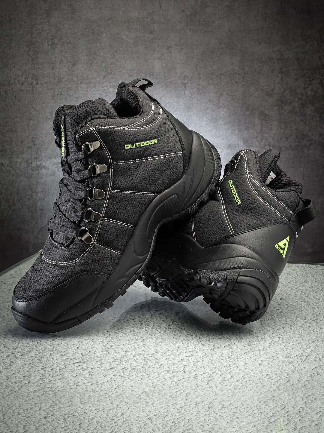 Action Men Textured Lightweight Comfortable Memory Foam Lace-Up Trekking Shoes, Black
Action Men Textured Lightweight Comfortable Memory Foam Lace-Up Trekking Shoes, Black