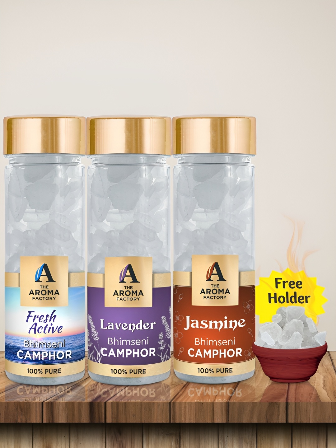 The Aroma Factory White & Blue 3 Pcs Fresh Lavender & Jasmine Bhimseni Scented Camphors
The Aroma Factory White & Blue 3 Pcs Fresh Lavender & Jasmine Bhimseni Scented Camphors