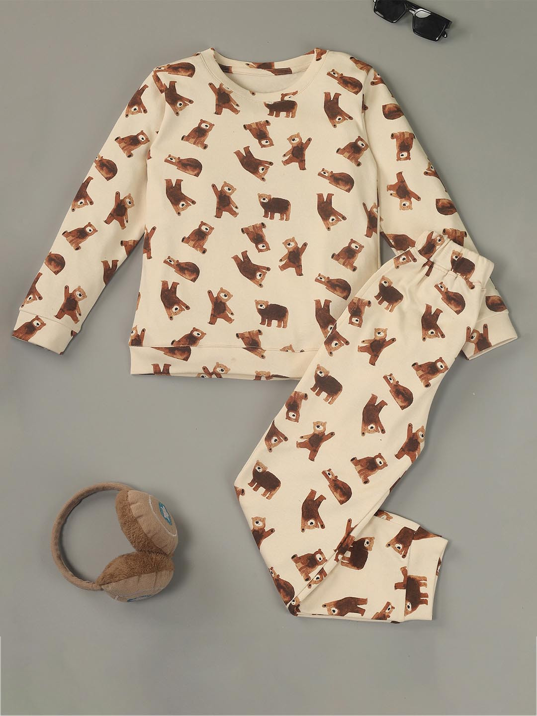 FUNKRAFTS Kids Printed Pure Cotton T-shirt With Pyjama, Off white
FUNKRAFTS Kids Printed Pure Cotton T-shirt With Pyjama, Off white