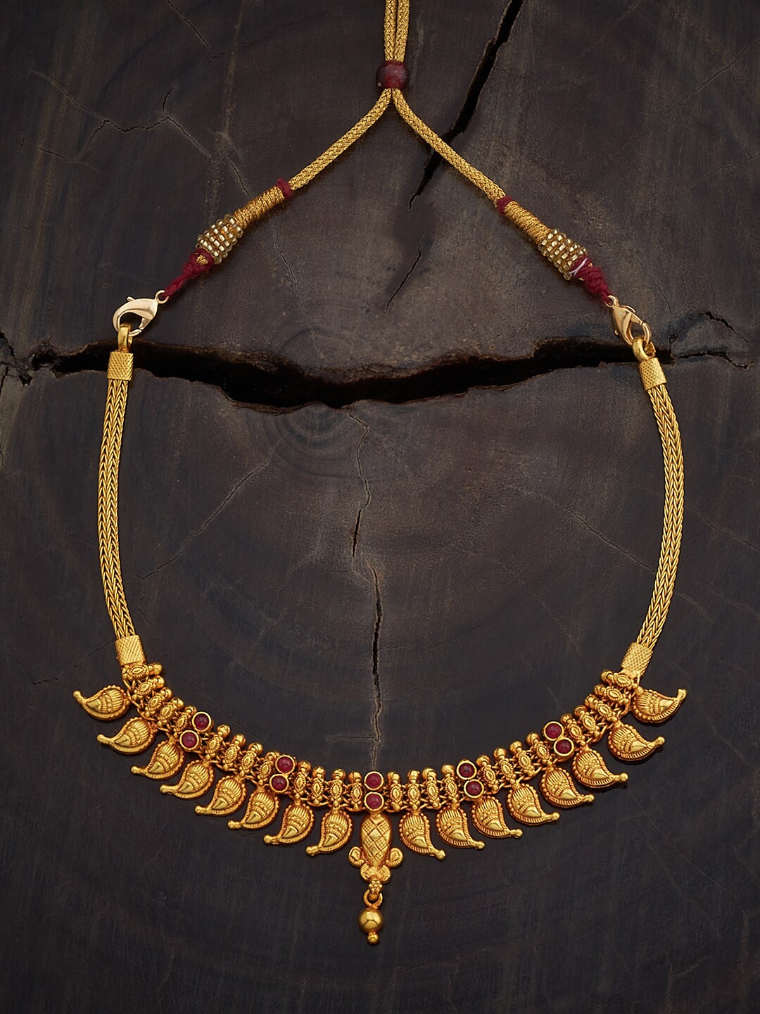 Kushal's Fashion Jewellery 92.5 Pure Silver Gold-Plated Stones Studded Temple Necklace
Kushal's Fashion Jewellery 92.5 Pure Silver Gold-Plated Stones Studded Temple Necklace