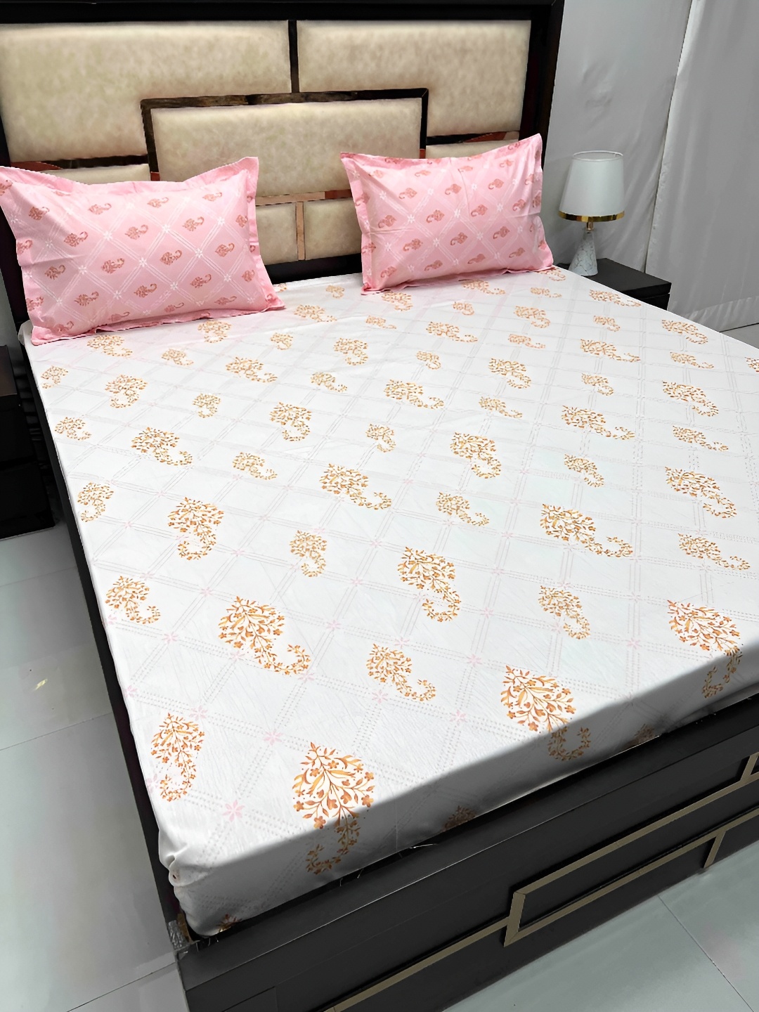 Pure Decor Lifestyle White Ethnic Motifs Cotton 350 TC King Bedsheet With 2 Pillow Covers
Pure Decor Lifestyle White Ethnic Motifs Cotton 350 TC King Bedsheet With 2 Pillow Covers