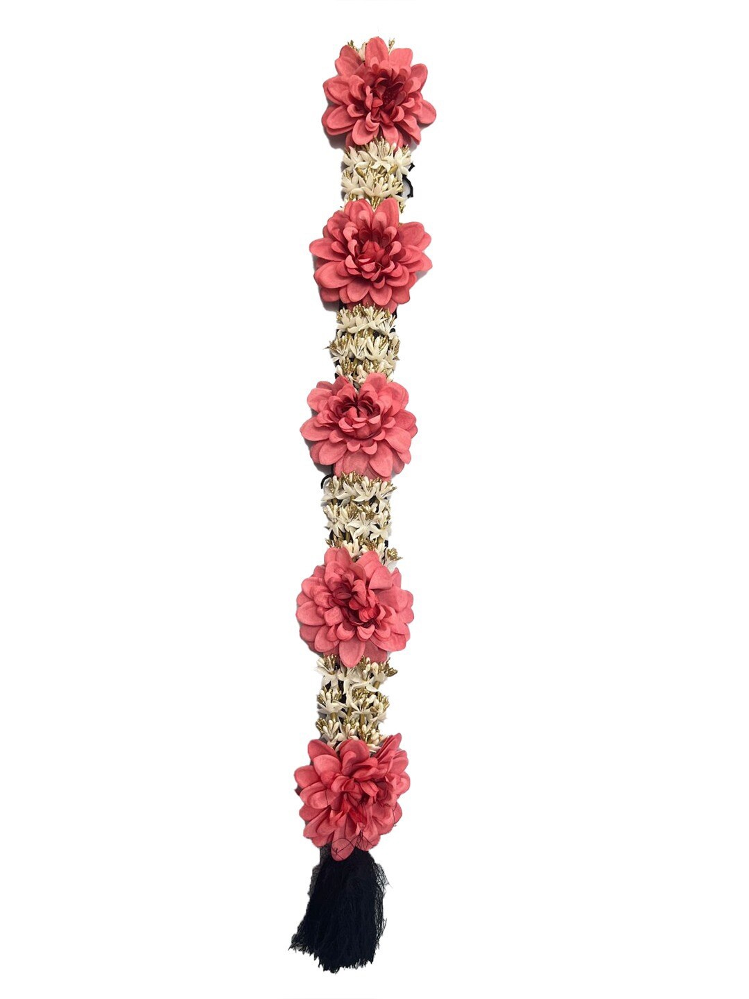 FIMBUL Traditional Bharatanatyam Poola Jadalu Kunjalam Billalu Floral Wedding Hair Braid, Pink
FIMBUL Traditional Bharatanatyam Poola Jadalu Kunjalam Billalu Floral Wedding Hair Braid, Pink