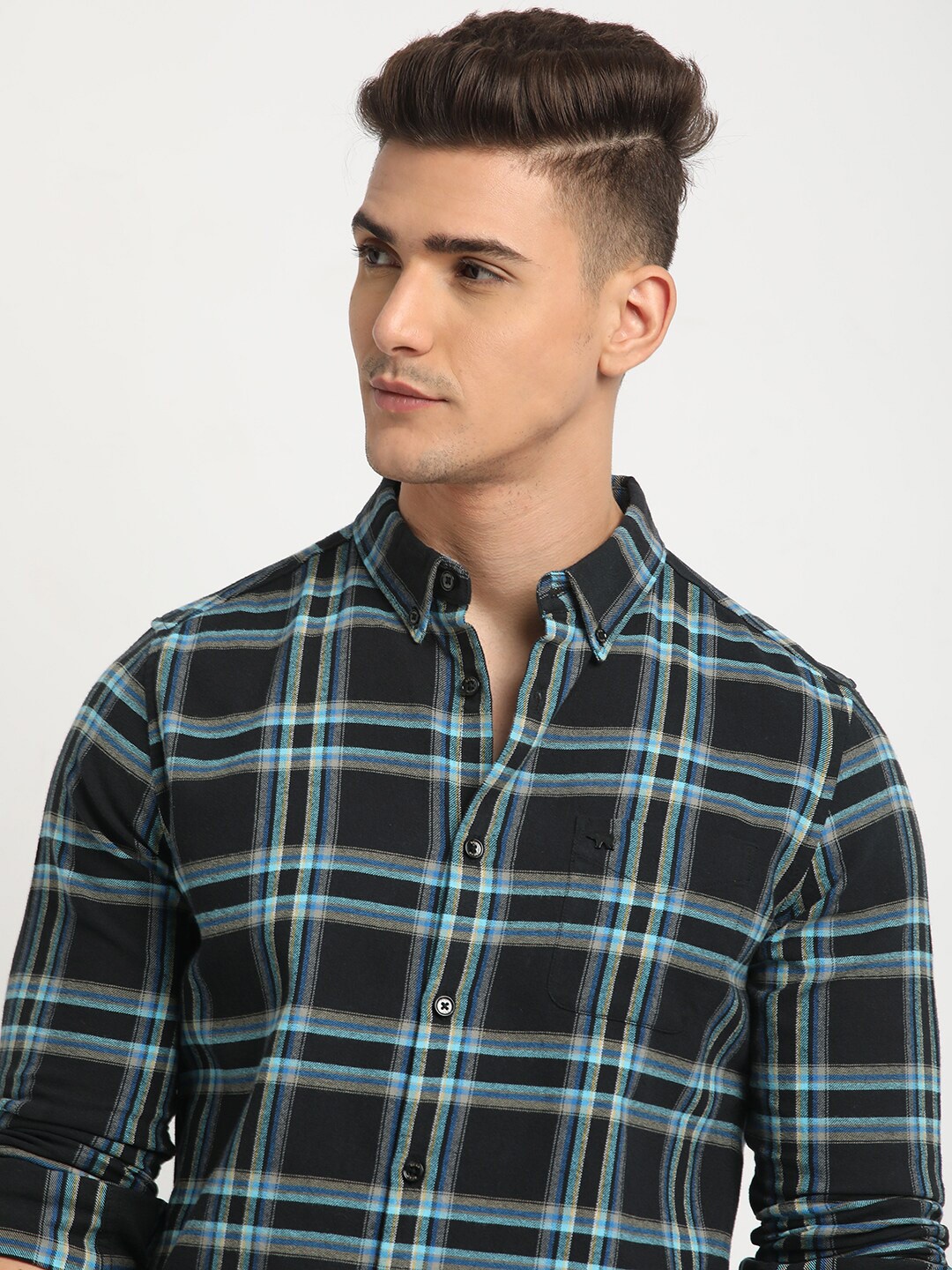 THE BEAR HOUSE Button-Down Collar Tartan Checks Long Sleeves Slim Fit Cotton Casual Shirt, Purple
THE BEAR HOUSE Button-Down Collar Tartan Checks Long Sleeves Slim Fit Cotton Casual Shirt, Purple