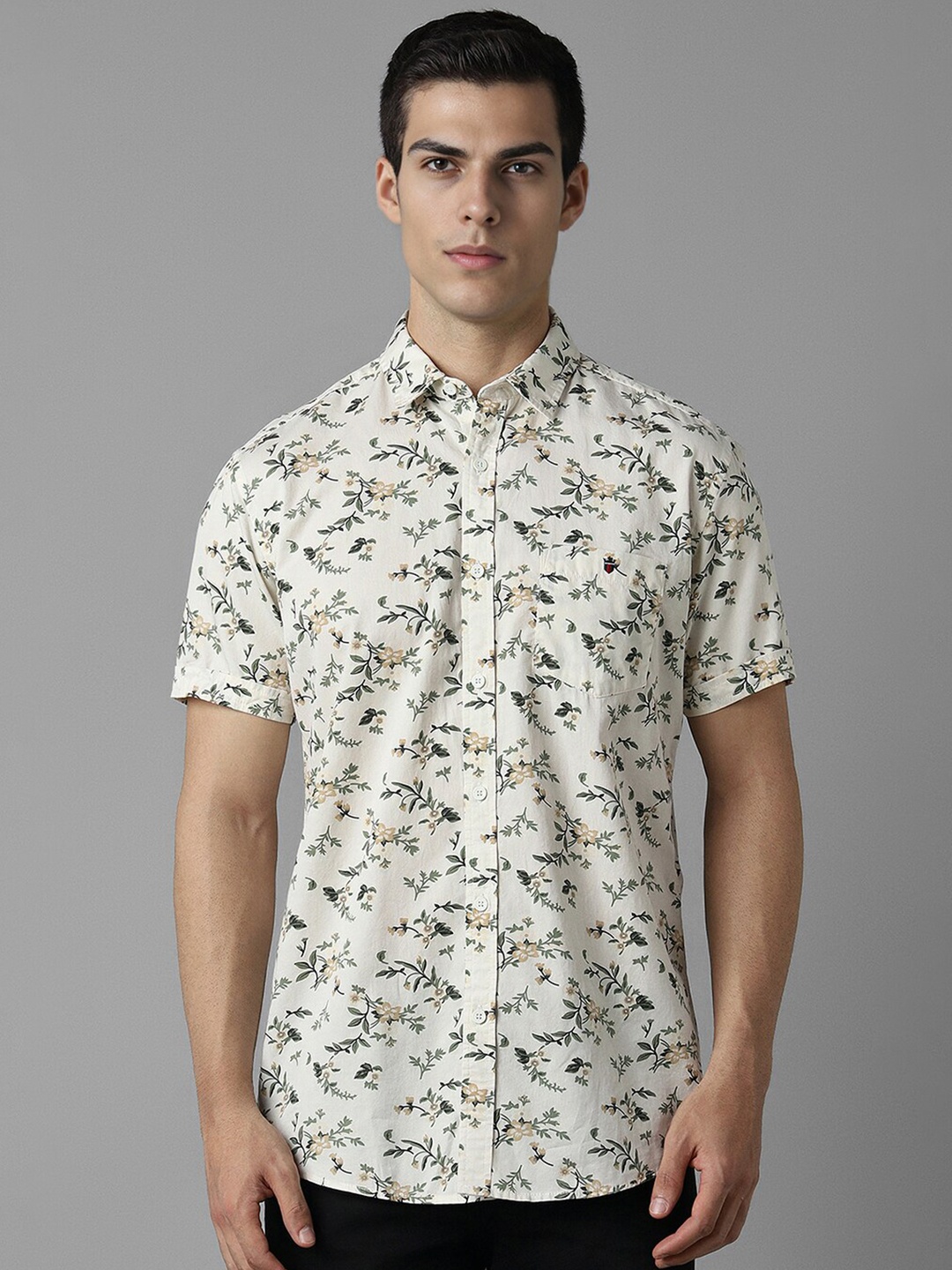 Louis Philippe Jeans Spread Collar Slim Fit Opaque Printed Casual cotton Shirt, Cream
Louis Philippe Jeans Spread Collar Slim Fit Opaque Printed Casual cotton Shirt, Cream