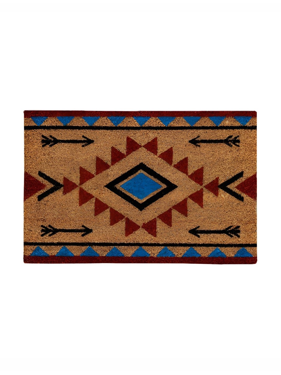 Sapana Carpet-Mats Camel Brown & Blue Aztec Printed Rectangular Anti-Skid Doormat, Multi
Sapana Carpet-Mats Camel Brown & Blue Aztec Printed Rectangular Anti-Skid Doormat, Multi