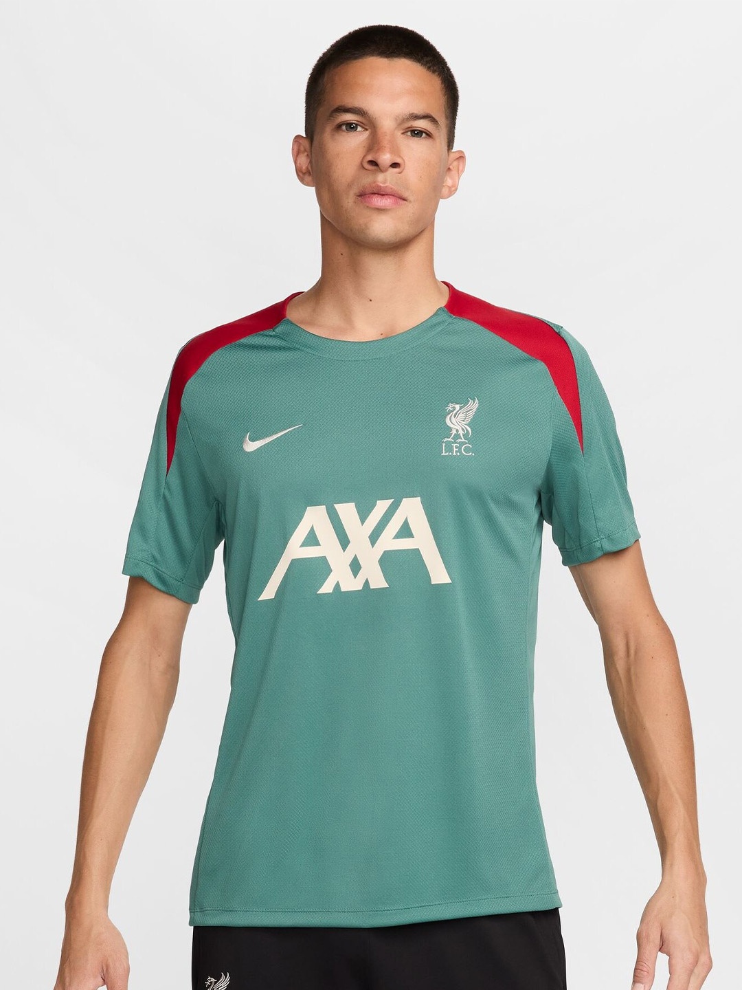Nike Liverpool F.C. Strike Men's Nike Dri-FIT Football Short-Sleeve Knit Top, Green
Nike Liverpool F.C. Strike Men's Nike Dri-FIT Football Short-Sleeve Knit Top, Green