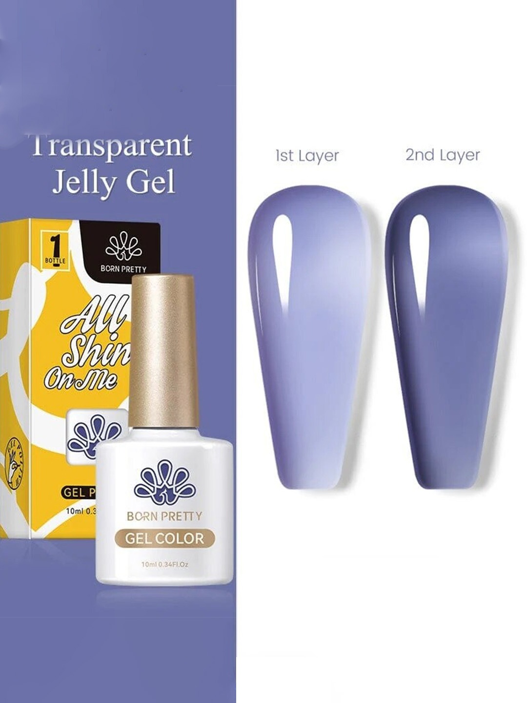 BORN PRETTY All Shine On Me Jelly Nude Soak Off Varnish Gel Nail Polish 10ml - JN50, Navy blue
BORN PRETTY All Shine On Me Jelly Nude Soak Off Varnish Gel Nail Polish 10ml - JN50, Navy blue