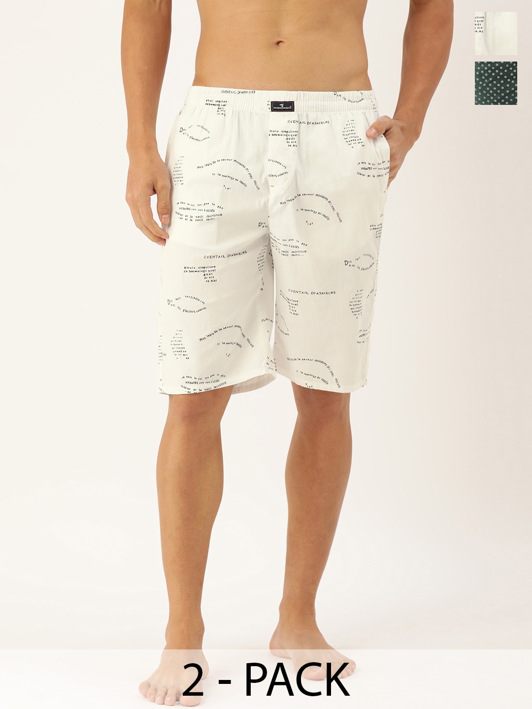 The Indian Garage Co Pack Of 2 Printed Pure Cotton Boxers 13647960-1-13466992, White
The Indian Garage Co Pack Of 2 Printed Pure Cotton Boxers 13647960-1-13466992, White
