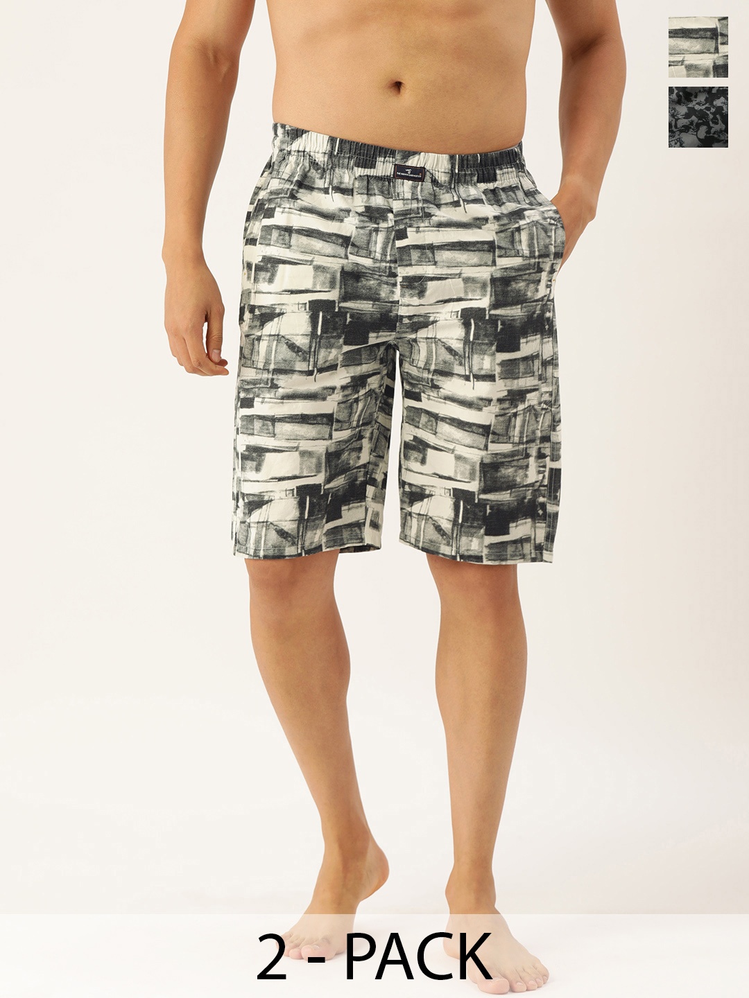 The Indian Garage Co Pack Of 2 Printed Pure Cotton Boxers 13647956-1-13466996, Off white
The Indian Garage Co Pack Of 2 Printed Pure Cotton Boxers 13647956-1-13466996, Off white