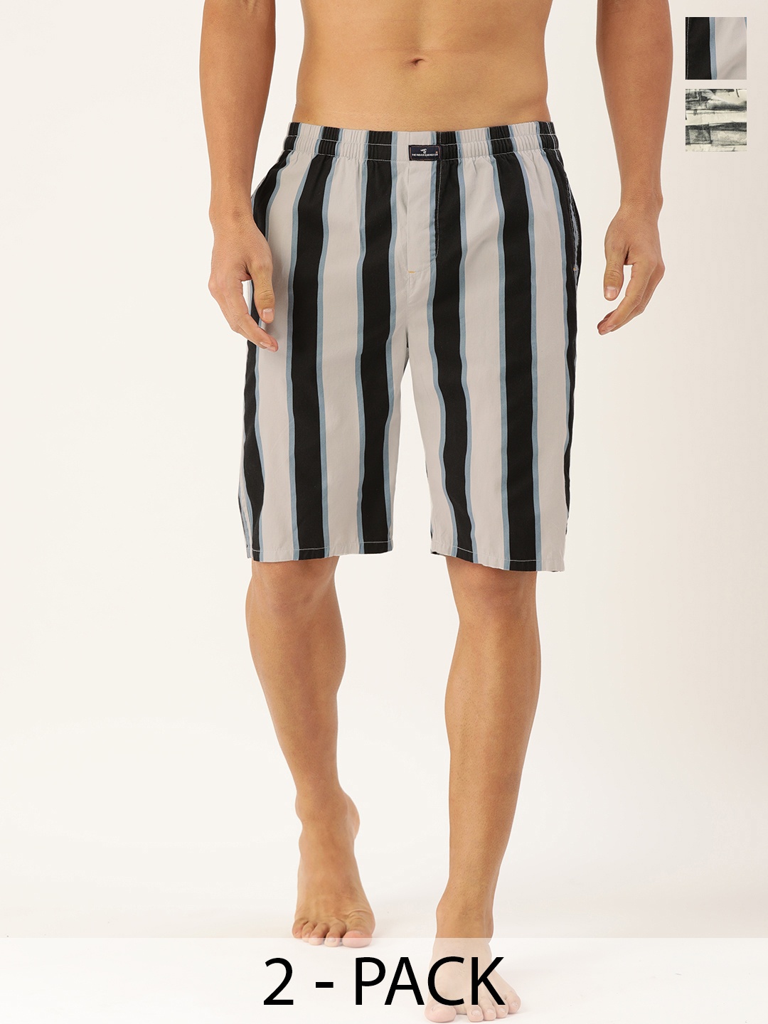 The Indian Garage Co Pack Of 2 Printed Pure Cotton Boxers 13647956-1-13647954, Navy blue
The Indian Garage Co Pack Of 2 Printed Pure Cotton Boxers 13647956-1-13647954, Navy blue