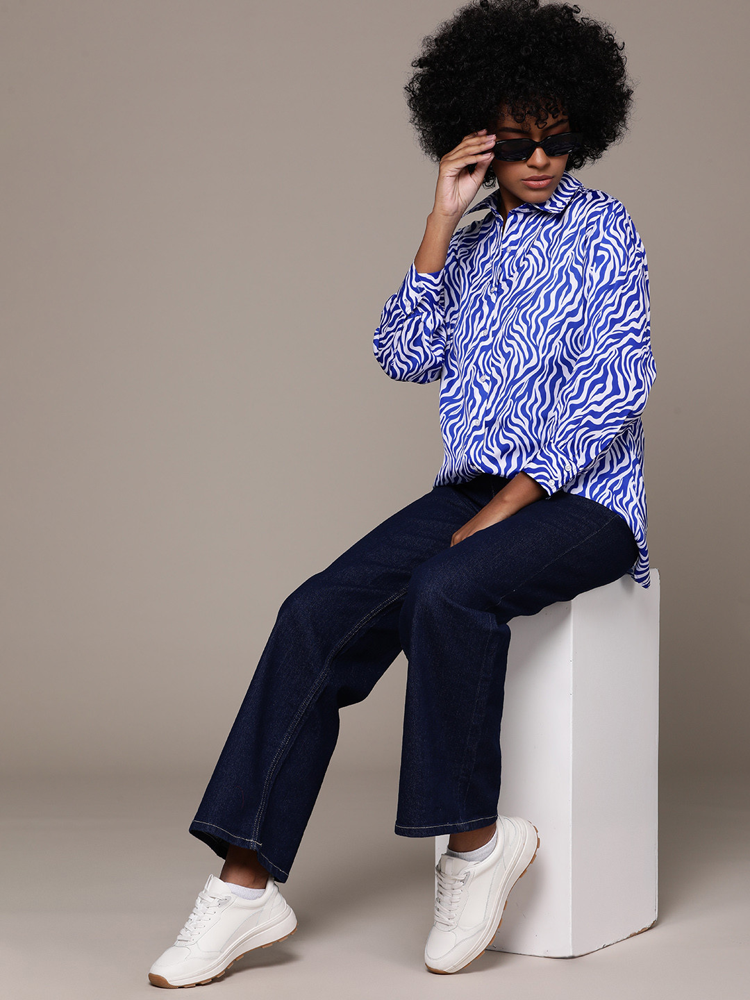 The Roadster Life Co. Animal Printed Casual Shirt, Blue
The Roadster Life Co. Animal Printed Casual Shirt, Blue