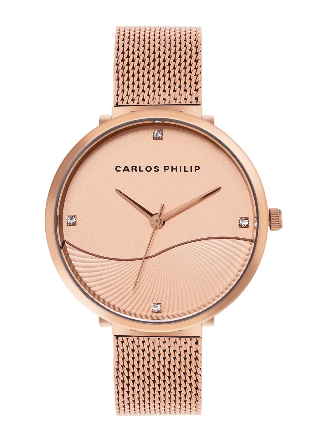 CARLOS PHILIP Women Round Dial Steel Bracelet Style Straps Analogue Watch E SS B01707-8, Gold
CARLOS PHILIP Women Round Dial Steel Bracelet Style Straps Analogue Watch E SS B01707-8, Gold