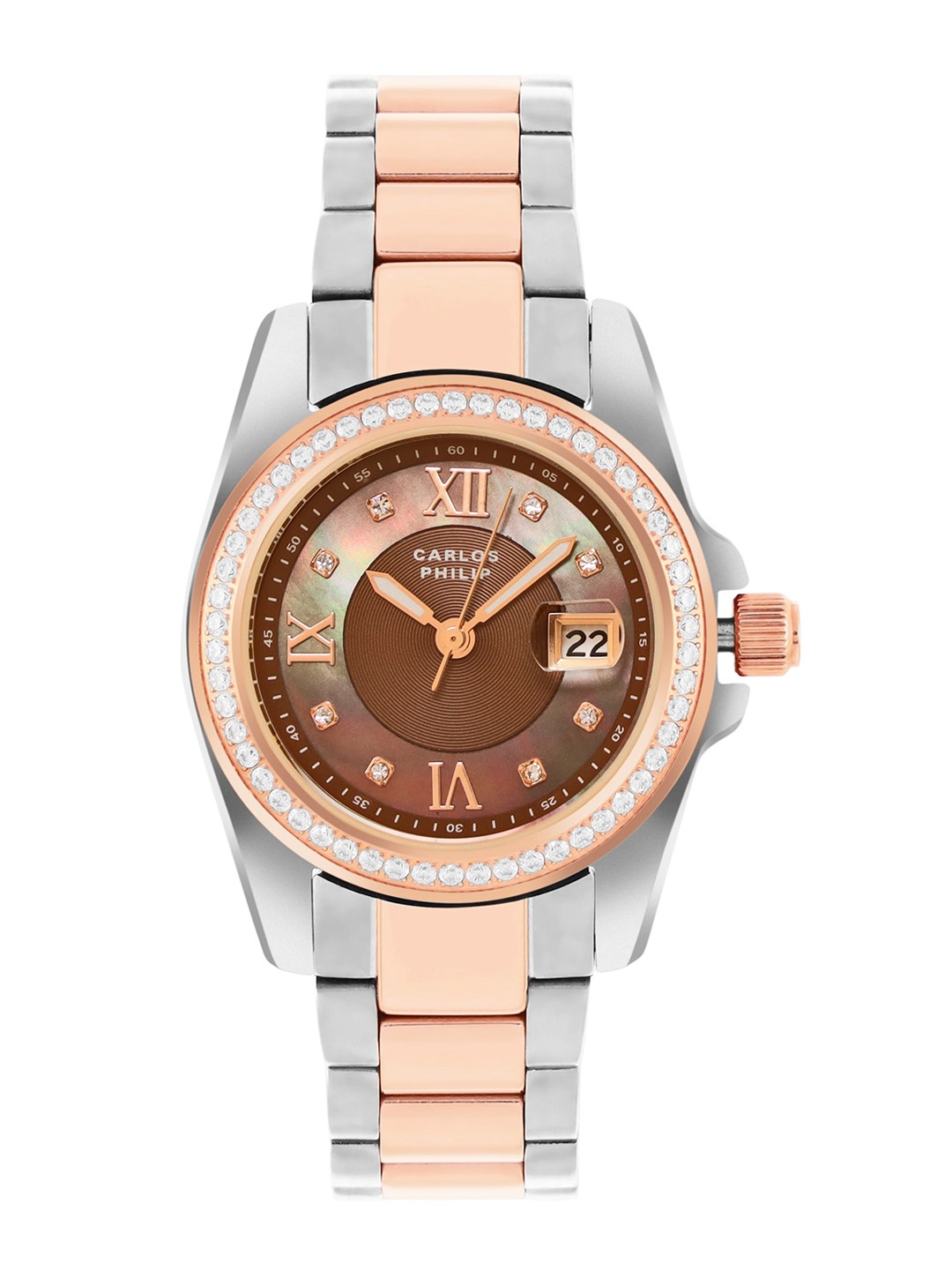CARLOS PHILIP Women Stainless Steel Bracelet Style Straps Analogue Watch 5085-7, Silver
CARLOS PHILIP Women Stainless Steel Bracelet Style Straps Analogue Watch 5085-7, Silver