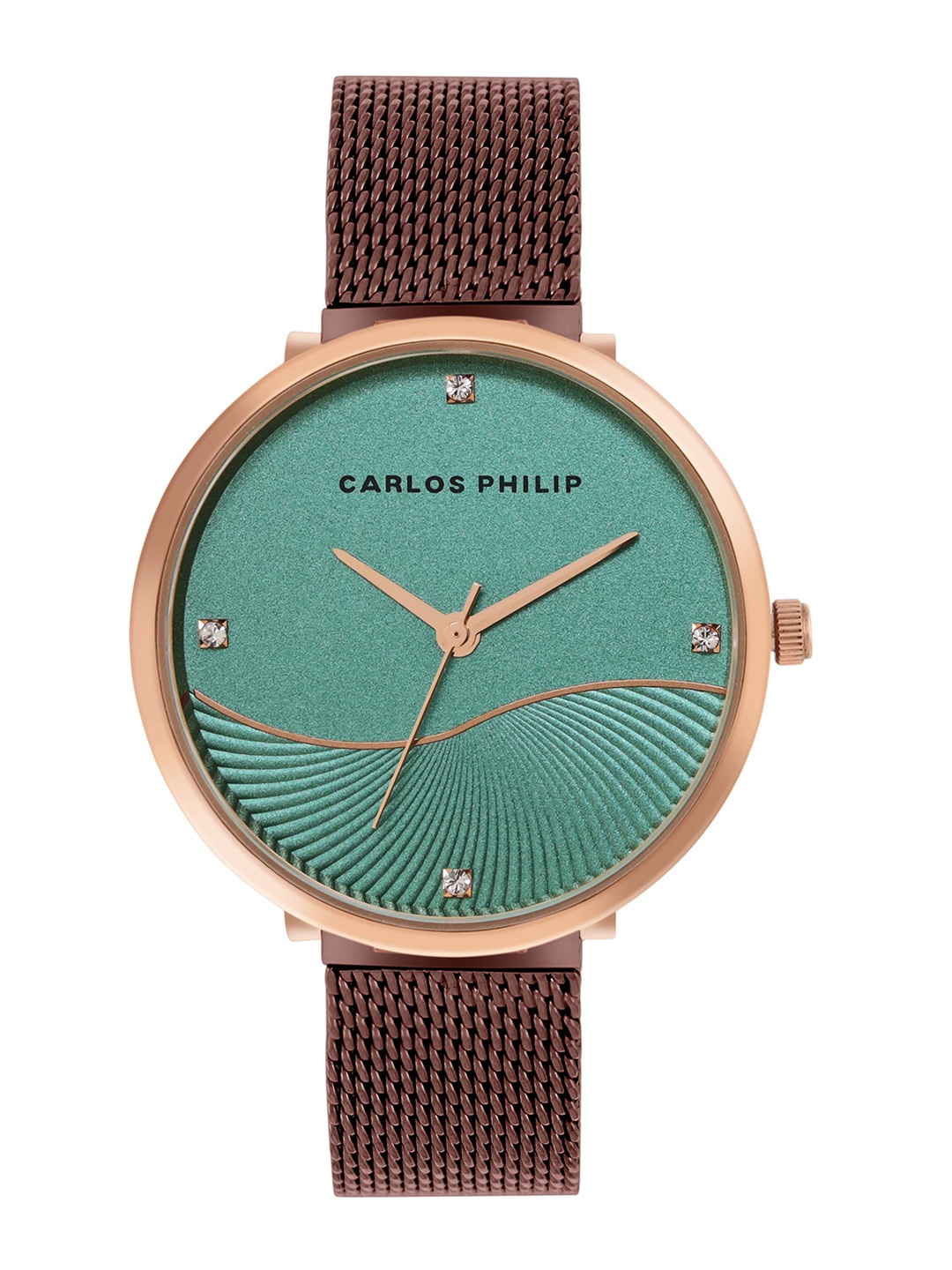 CARLOS PHILIP Women Round Dial Steel Bracelet Style Straps Analogue Watch E SS B01707-9, Green
CARLOS PHILIP Women Round Dial Steel Bracelet Style Straps Analogue Watch E SS B01707-9, Green