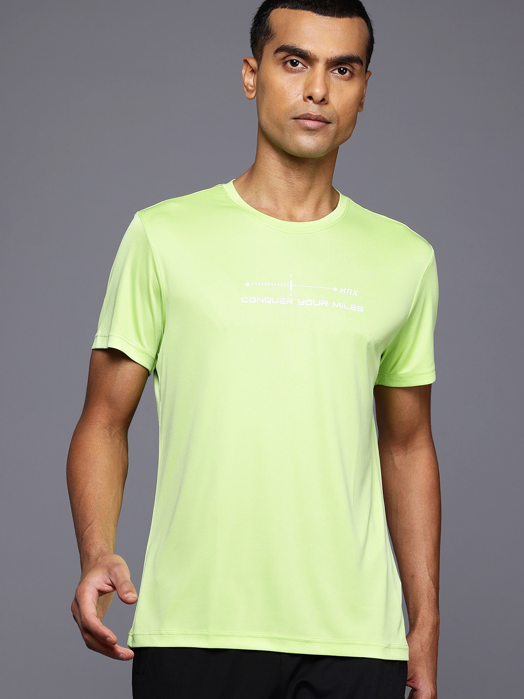 HRX by Hrithik Roshan Men Typography Printed Running Rapid-Dry T-shirt, Fluorescent green
HRX by Hrithik Roshan Men Typography Printed Running Rapid-Dry T-shirt, Fluorescent green
