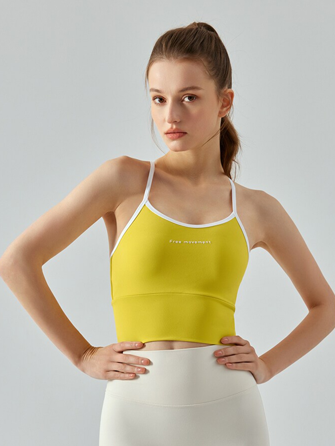 JC Collection Full Coverage Removable Padding Workout Bra With 360 Degree Support, Yellow
JC Collection Full Coverage Removable Padding Workout Bra With 360 Degree Support, Yellow