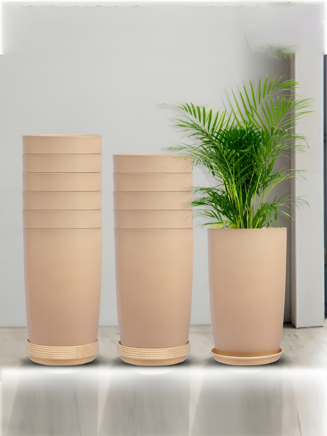 Kuber Industries Marble Emerald 12 Pieces Beige Marble Printed Planters With Trays
Kuber Industries Marble Emerald 12 Pieces Beige Marble Printed Planters With Trays