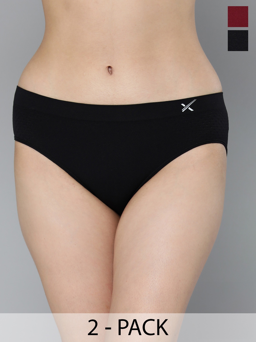 HRX by Hrithik Roshan Pack Of 2 Seamless Basic Briefs HR_SS24_W_BF_KY_5300_02-C, Black
HRX by Hrithik Roshan Pack Of 2 Seamless Basic Briefs HR_SS24_W_BF_KY_5300_02-C, Black