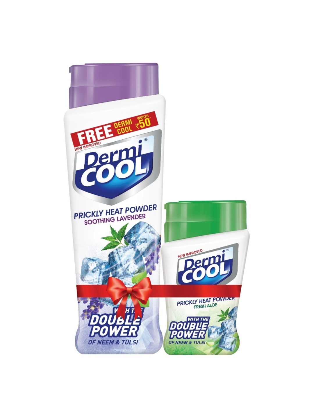 DermiCOOL Set of 2 Prickly Heat Powder- Soothing Lavender 150 g + Fresh Aloe 50 g, White
DermiCOOL Set of 2 Prickly Heat Powder- Soothing Lavender 150 g + Fresh Aloe 50 g, White