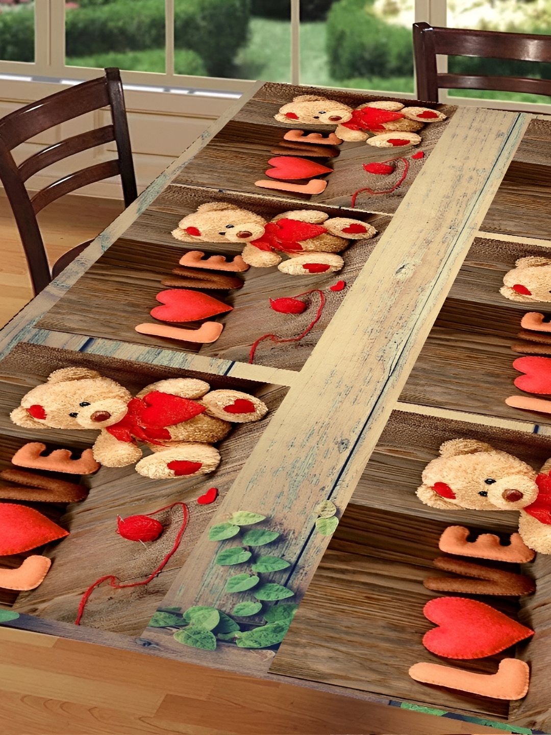 REVEXO Brown & Red 6 Pieces Printed Water Proof & Non-Slip Rectangular Table Placemats
REVEXO Brown & Red 6 Pieces Printed Water Proof & Non-Slip Rectangular Table Placemats
