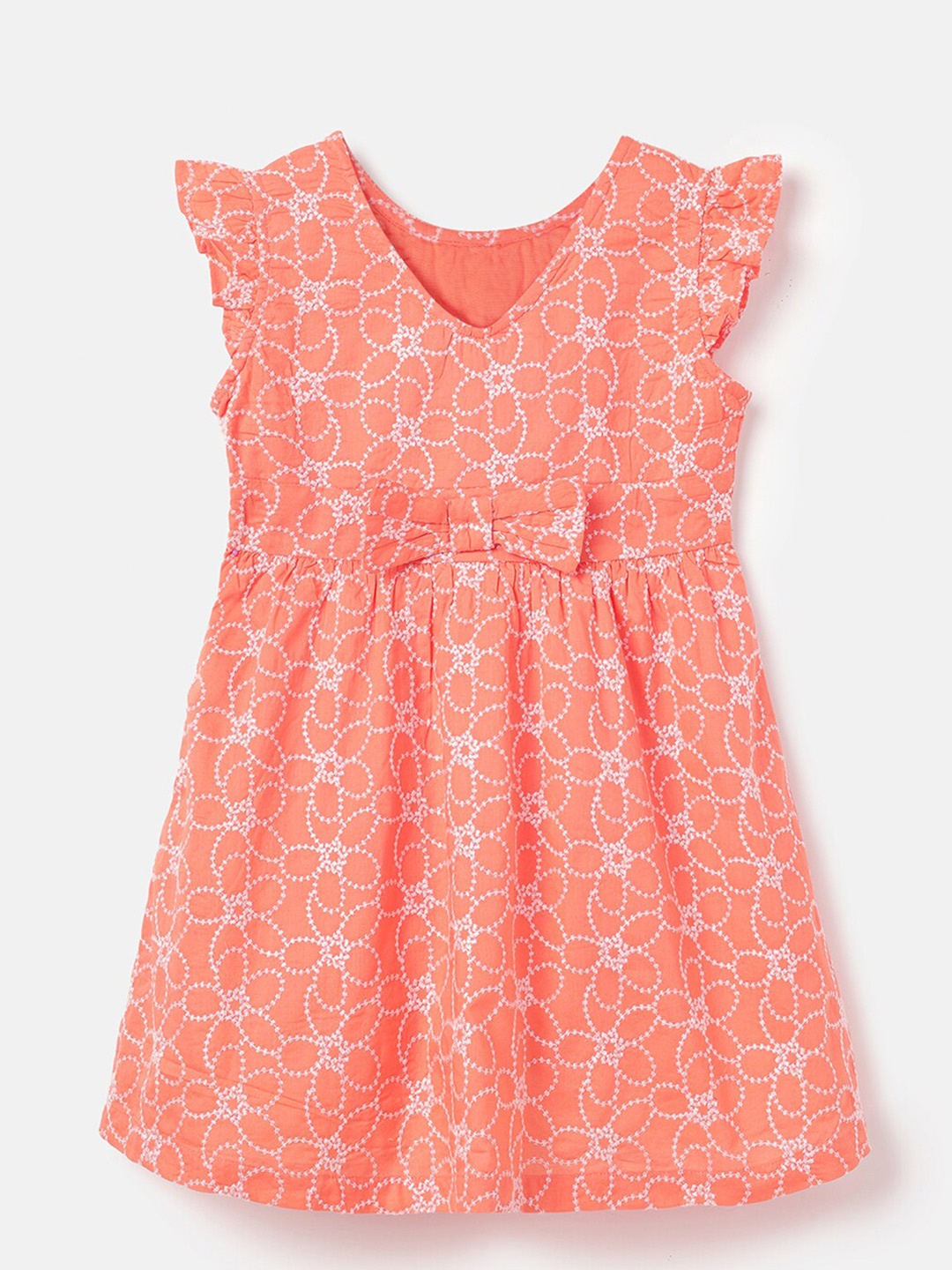 United Colors of Benetton Girls Floral Embroidered Gathered Cotton A-Line Dress, Orange
United Colors of Benetton Girls Floral Embroidered Gathered Cotton A-Line Dress, Orange