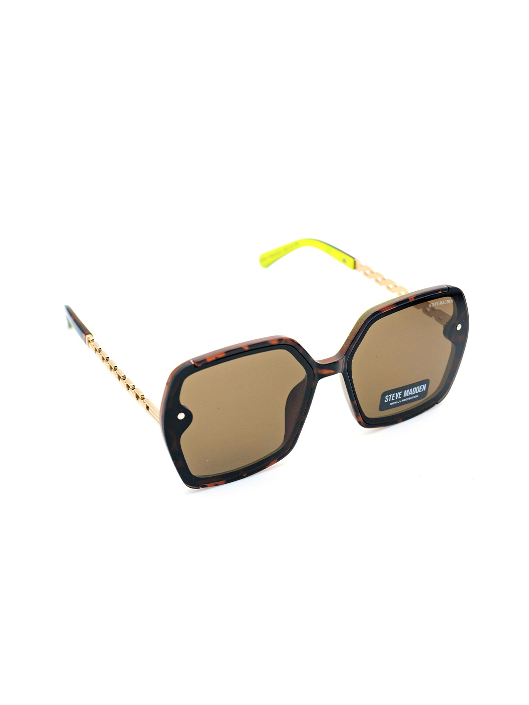 Steve Madden Outlook Women Square Sunglasses with UV Protected Lens 16426944613, Brown
Steve Madden Outlook Women Square Sunglasses with UV Protected Lens 16426944613, Brown
