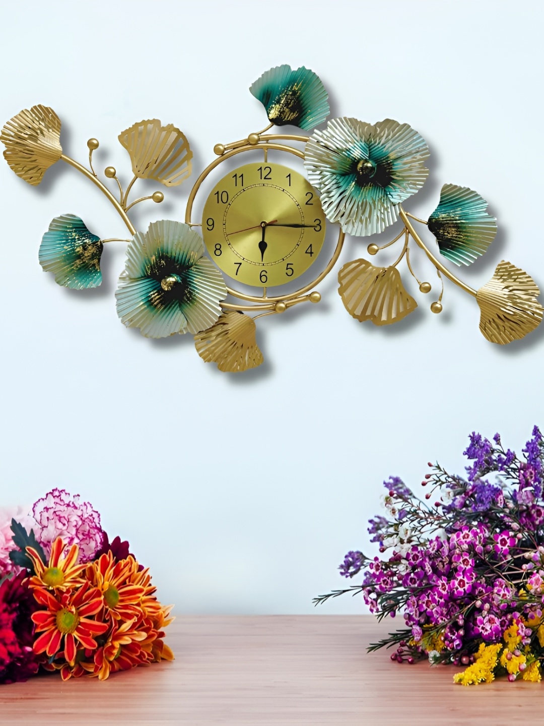 ANSHIKA INTERNATIONAL Beige & Green Textured Metal Contemporary Round Shaped Wall Clock
ANSHIKA INTERNATIONAL Beige & Green Textured Metal Contemporary Round Shaped Wall Clock