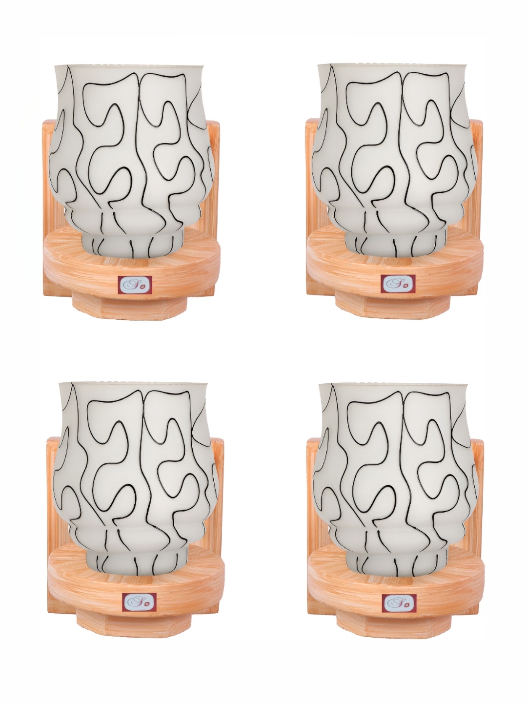 1ST TIME White & Green 4 Pieces Printed Glass Traditional Abstract Shaped Wall Lamps
1ST TIME White & Green 4 Pieces Printed Glass Traditional Abstract Shaped Wall Lamps