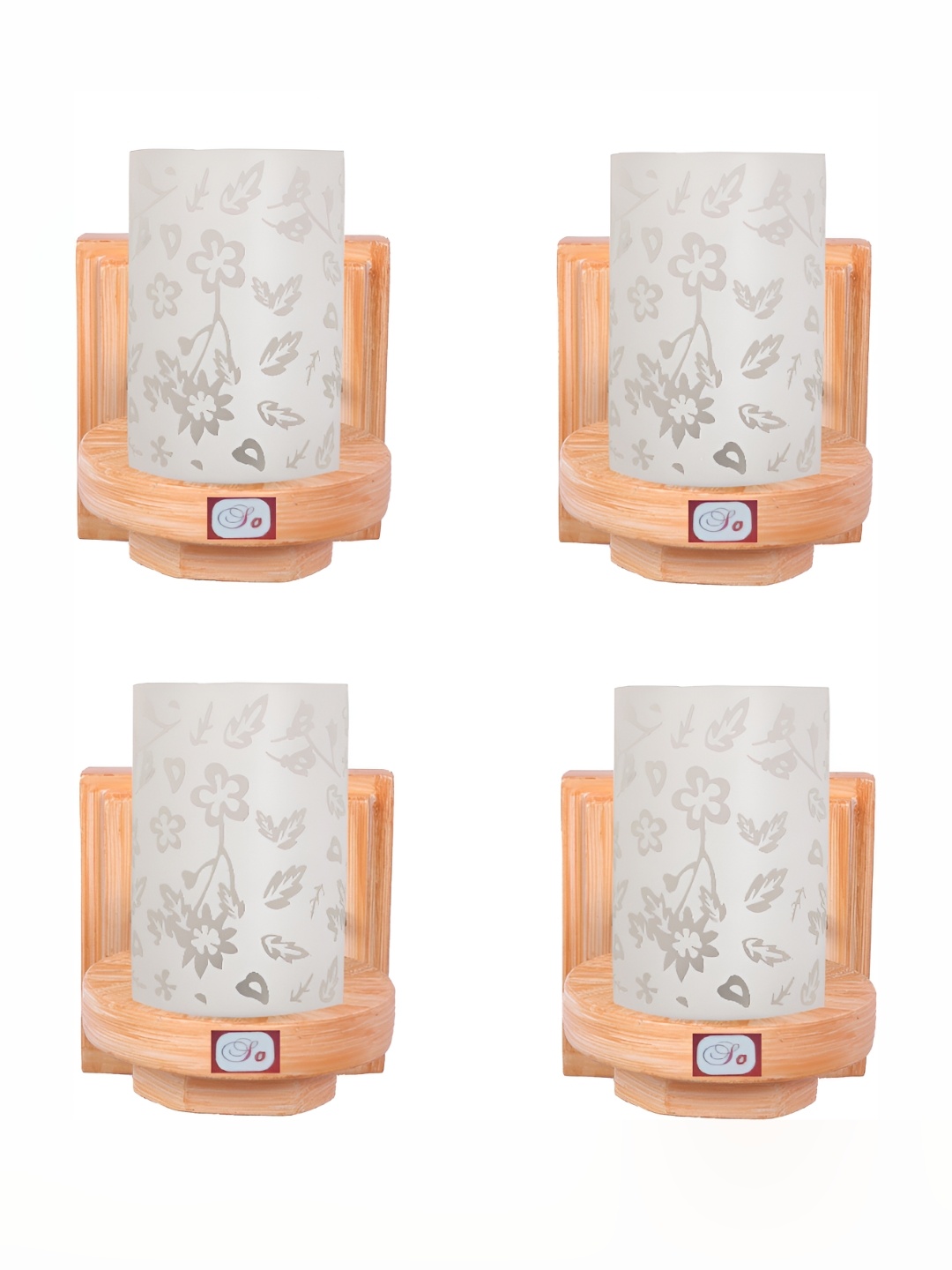 1ST TIME White & Brown 4 Pieces Printed Glass Traditional Rectangle Shaped Wall Lamps
1ST TIME White & Brown 4 Pieces Printed Glass Traditional Rectangle Shaped Wall Lamps