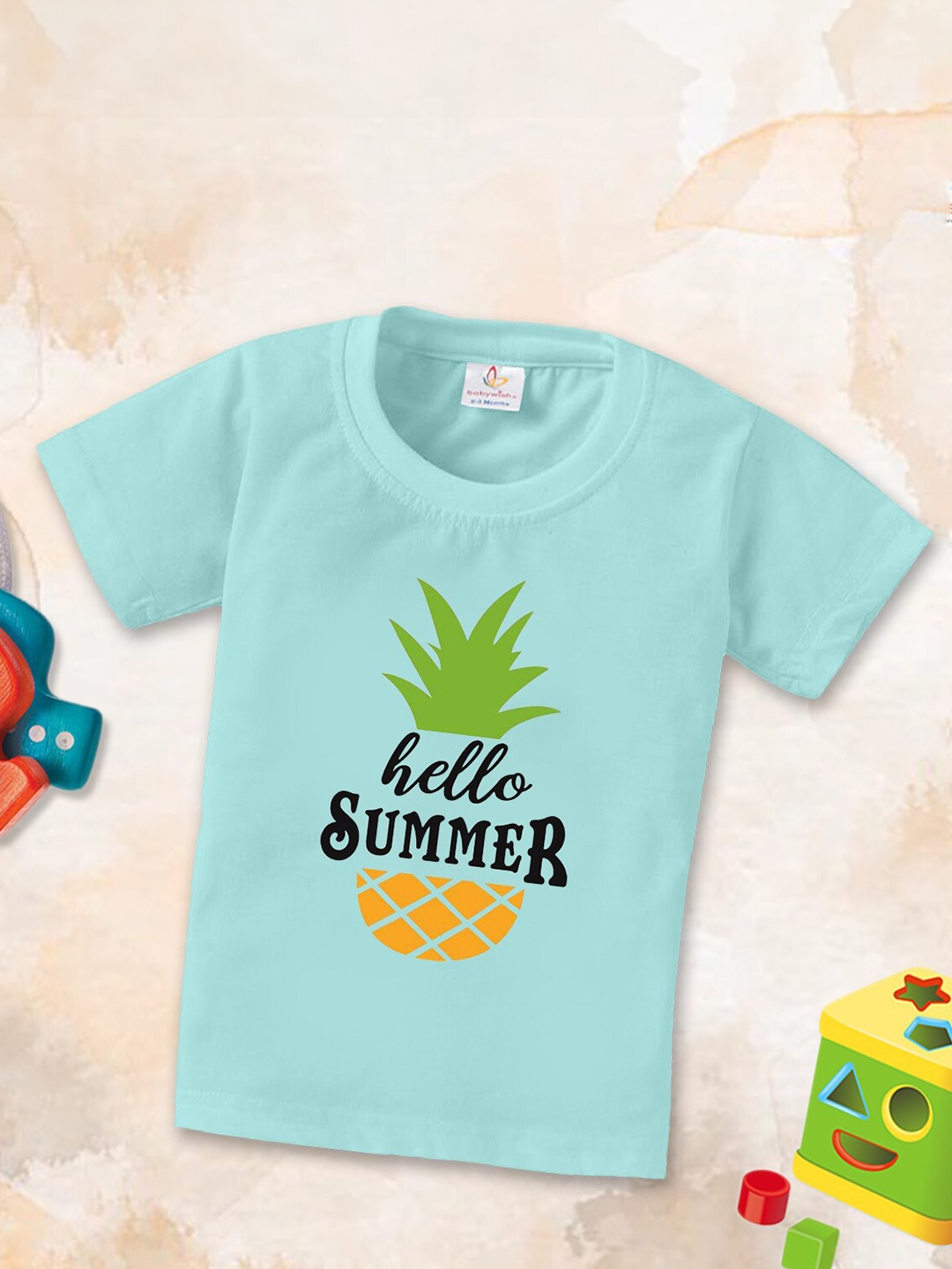 Babywish Kids Typography Printed Round Neck Short Sleeves Relaxed Fit Cotton T-shirt, Sea green
Babywish Kids Typography Printed Round Neck Short Sleeves Relaxed Fit Cotton T-shirt, Sea green