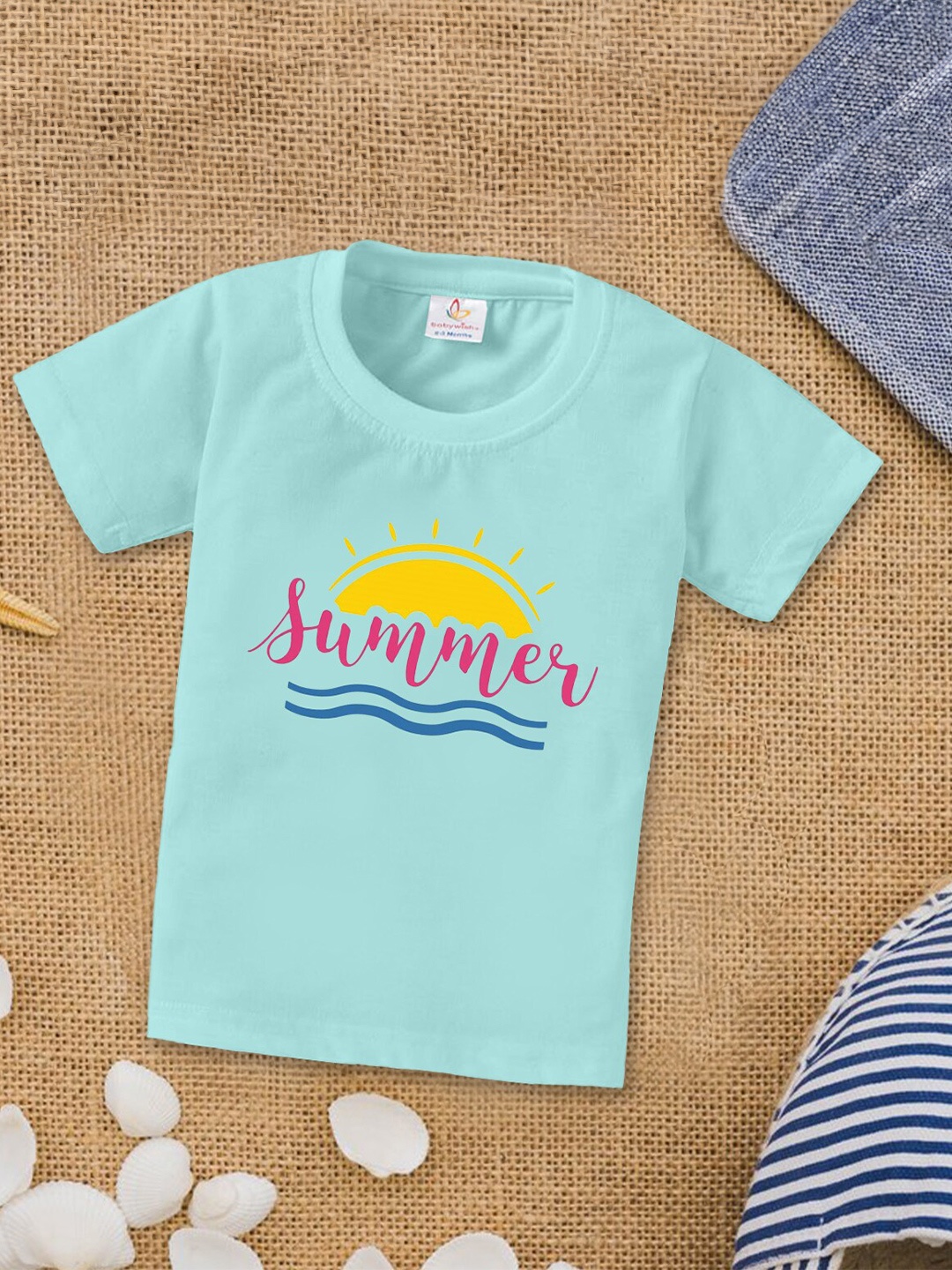 Babywish Kids Typography Printed Round Neck Short Sleeves Relaxed Fit Cotton T-shirt, Sea green
Babywish Kids Typography Printed Round Neck Short Sleeves Relaxed Fit Cotton T-shirt, Sea green