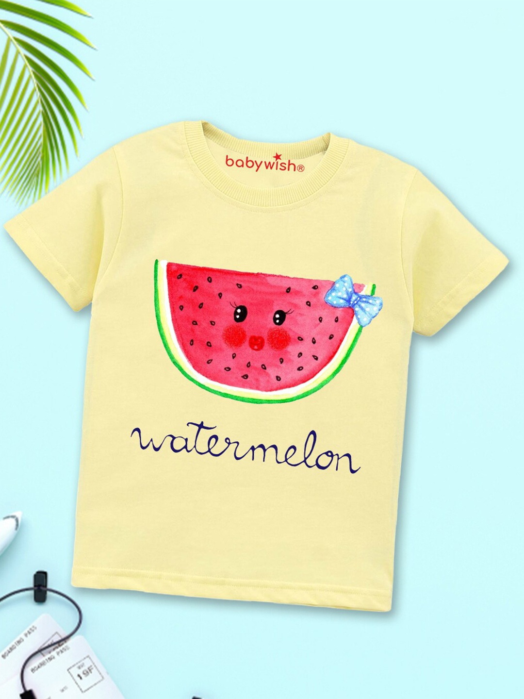 Babywish Kids Conversational Printed Round Neck Short Sleeves Relaxed Fit Cotton T-shirt, Yellow
Babywish Kids Conversational Printed Round Neck Short Sleeves Relaxed Fit Cotton T-shirt, Yellow
