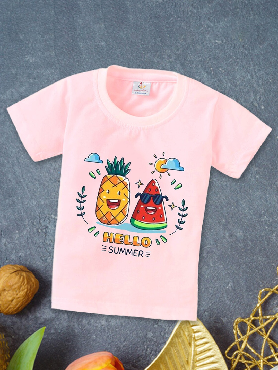 Babywish Kids Typography Printed Round Neck Short Sleeves Relaxed Fit Cotton T-shirt, Pink
Babywish Kids Typography Printed Round Neck Short Sleeves Relaxed Fit Cotton T-shirt, Pink