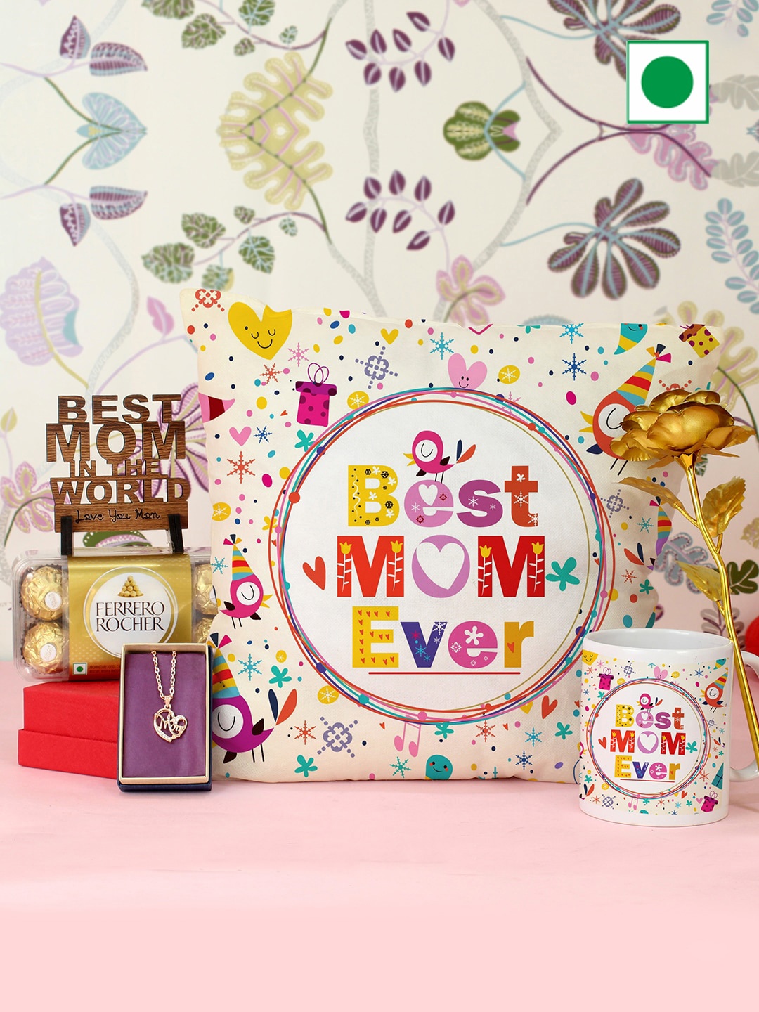 TIED RIBBONS Set Of 6 Mothers Day Rose & Card with Ferrero Rocher Chocolate Gift Hamper, White
TIED RIBBONS Set Of 6 Mothers Day Rose & Card with Ferrero Rocher Chocolate Gift Hamper, White