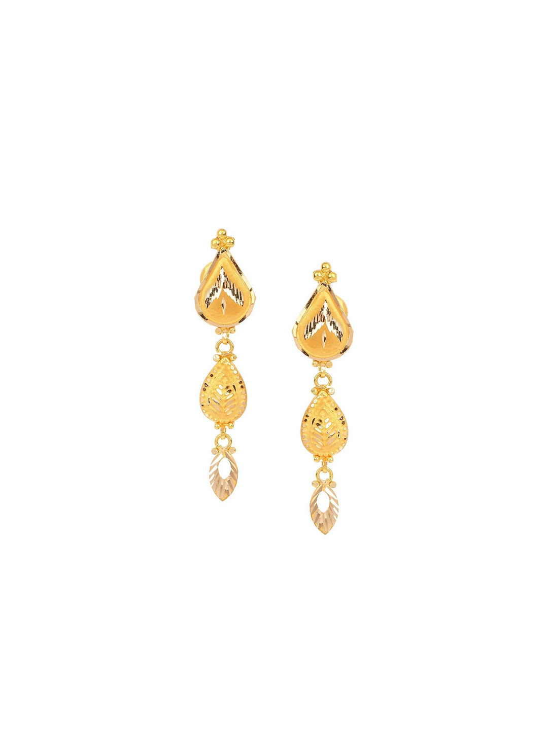 CANDERE A KALYAN JEWELLERS COMPANY 22KT (916) BIS Hallmark Gold Dangle Earrings-3.03gm
CANDERE A KALYAN JEWELLERS COMPANY 22KT (916) BIS Hallmark Gold Dangle Earrings-3.03gm