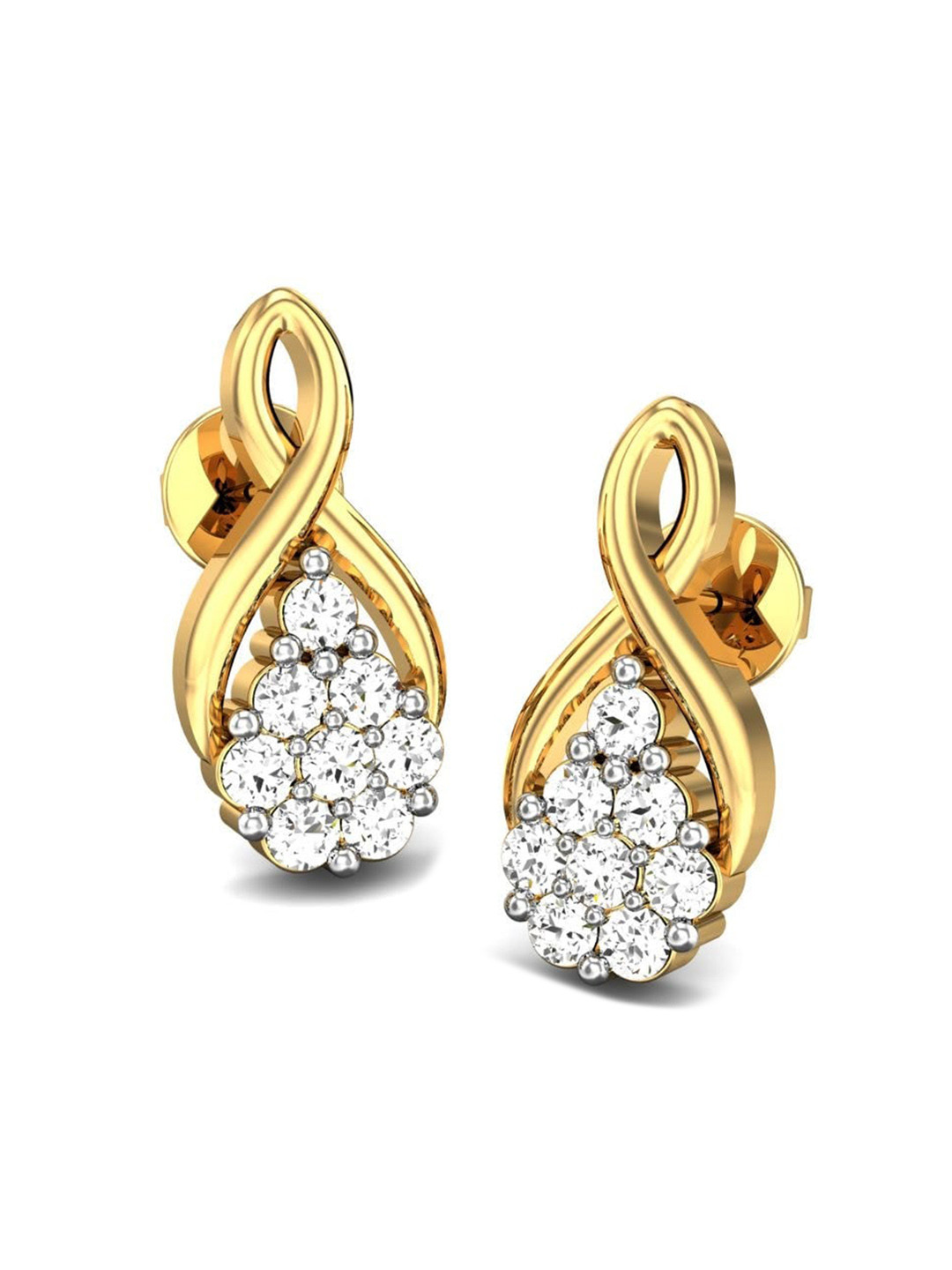 CANDERE A KALYAN JEWELLERS COMPANY 18KT (750) Gold Cubic Zirconia Studded Earrings-3.25 gm
CANDERE A KALYAN JEWELLERS COMPANY 18KT (750) Gold Cubic Zirconia Studded Earrings-3.25 gm