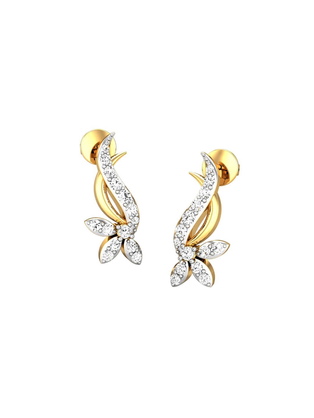 CANDERE A KALYAN JEWELLERS COMPANY BIS Hallmark 18K Gold CZ Studded Earrings-2.8gm
CANDERE A KALYAN JEWELLERS COMPANY BIS Hallmark 18K Gold CZ Studded Earrings-2.8gm