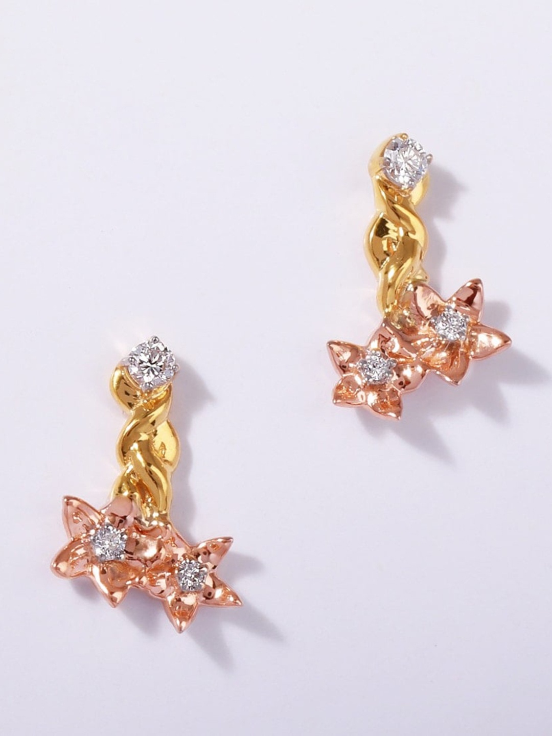 CANDERE A KALYAN JEWELLERS COMPANY BIS Hallmark 18KT (750) Gold Diamond Earrings-1.7 gm
CANDERE A KALYAN JEWELLERS COMPANY BIS Hallmark 18KT (750) Gold Diamond Earrings-1.7 gm