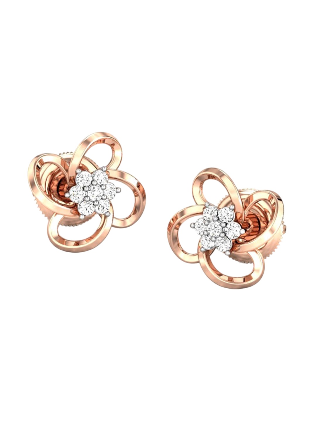 CANDERE A KALYAN JEWELLERS COMPANY 18KT (750) Rose Gold CZ Studded Earrings-2.51 gm
CANDERE A KALYAN JEWELLERS COMPANY 18KT (750) Rose Gold CZ Studded Earrings-2.51 gm