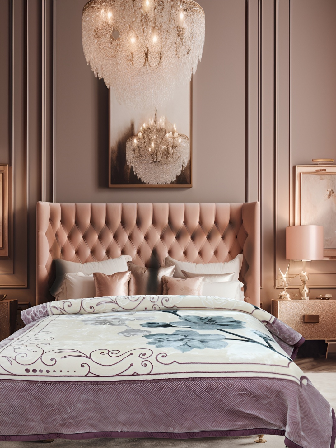 WINSTON HOME Purple & Off White Printed Microfiber Heavy Winter 600 GSM Double Bed Blanket
WINSTON HOME Purple & Off White Printed Microfiber Heavy Winter 600 GSM Double Bed Blanket