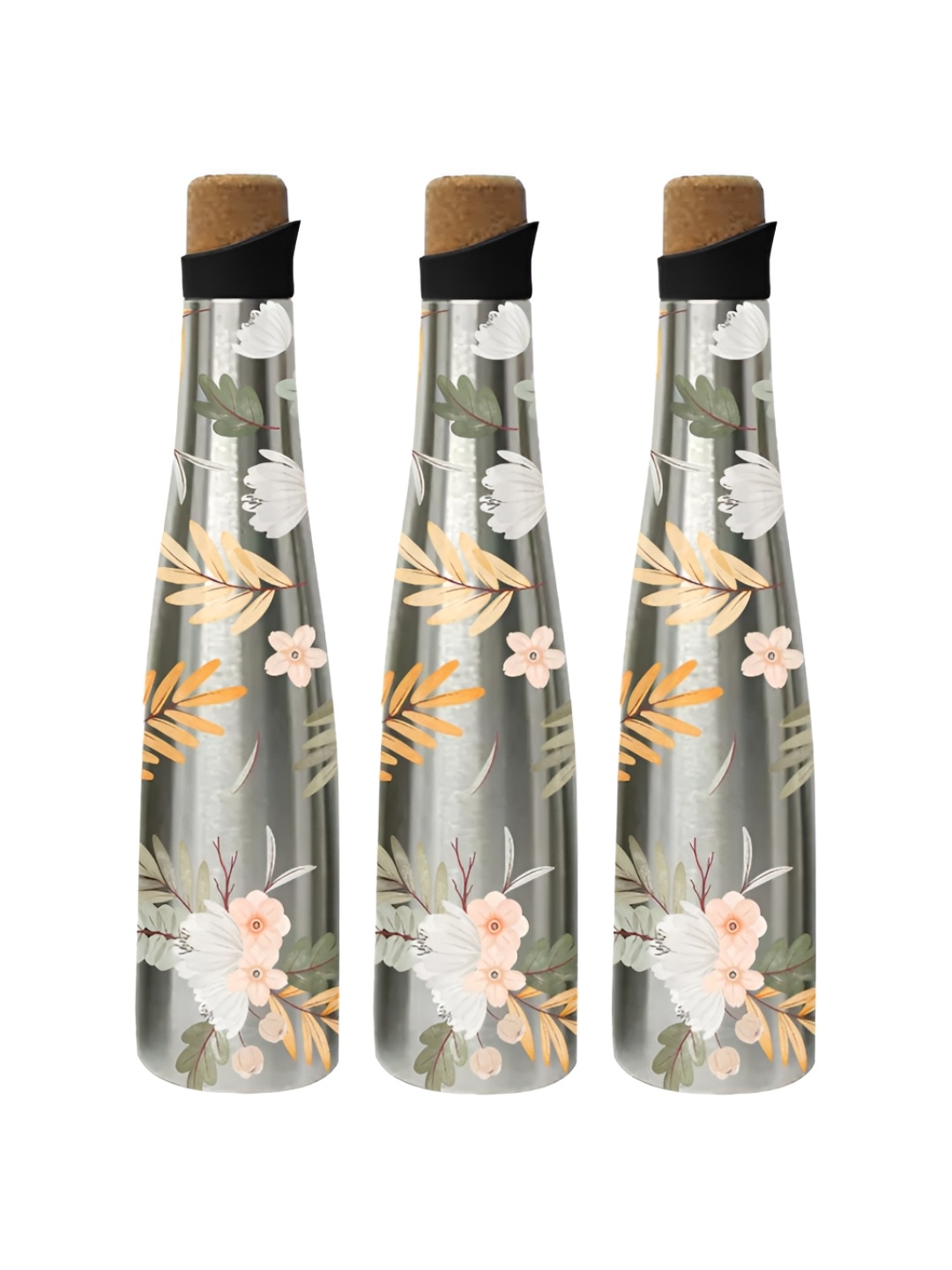 The Better Home Silver Toned & White 3 Pieces Stainless Steel Water Bottles 750 ml Each
The Better Home Silver Toned & White 3 Pieces Stainless Steel Water Bottles 750 ml Each