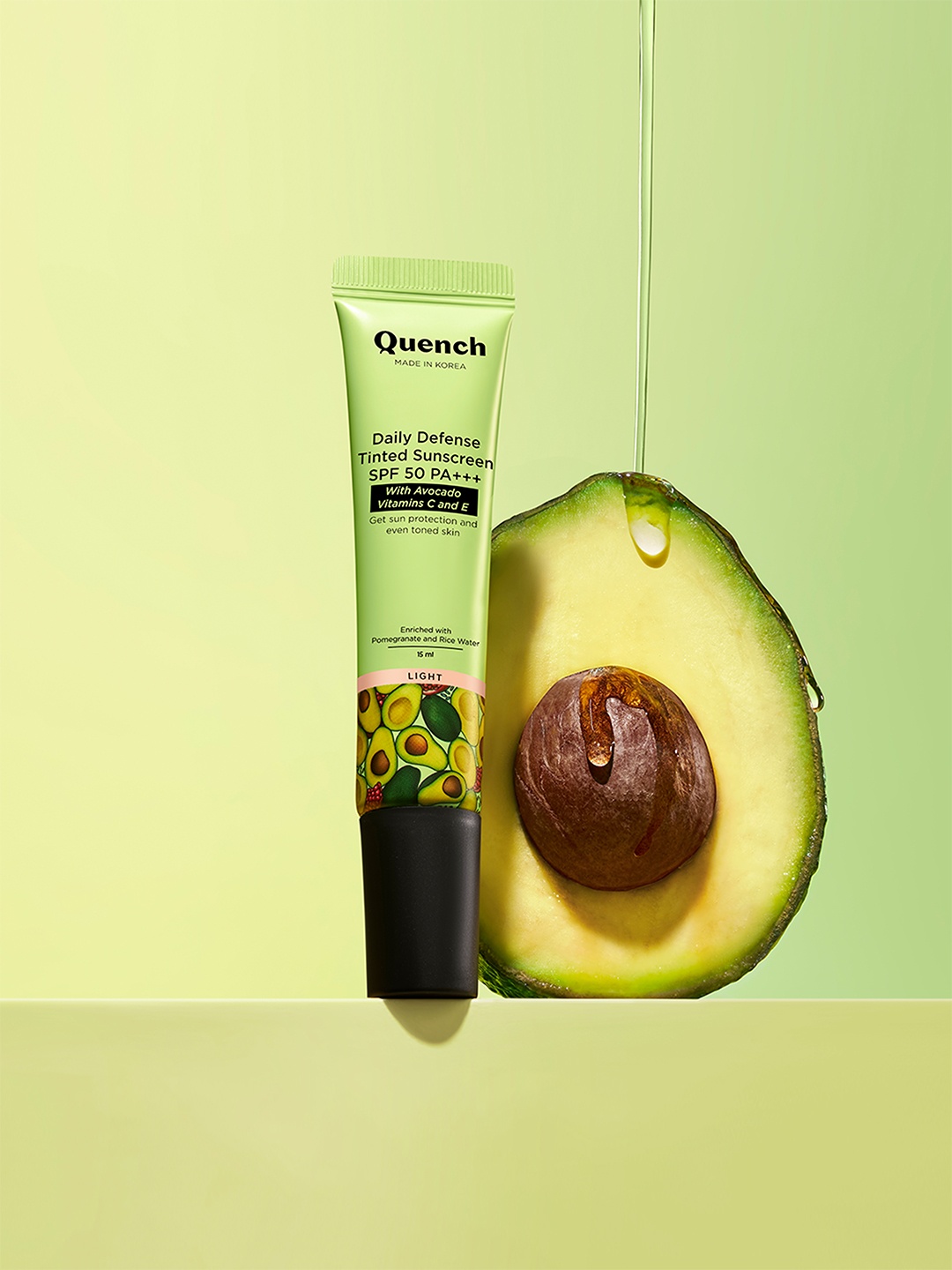 Quench Tinted SPF 50 Sunscreen Pa+++ With Mineral & Chemical Actives 15ml- Light, Na
Quench Tinted SPF 50 Sunscreen Pa+++ With Mineral & Chemical Actives 15ml- Light, Na