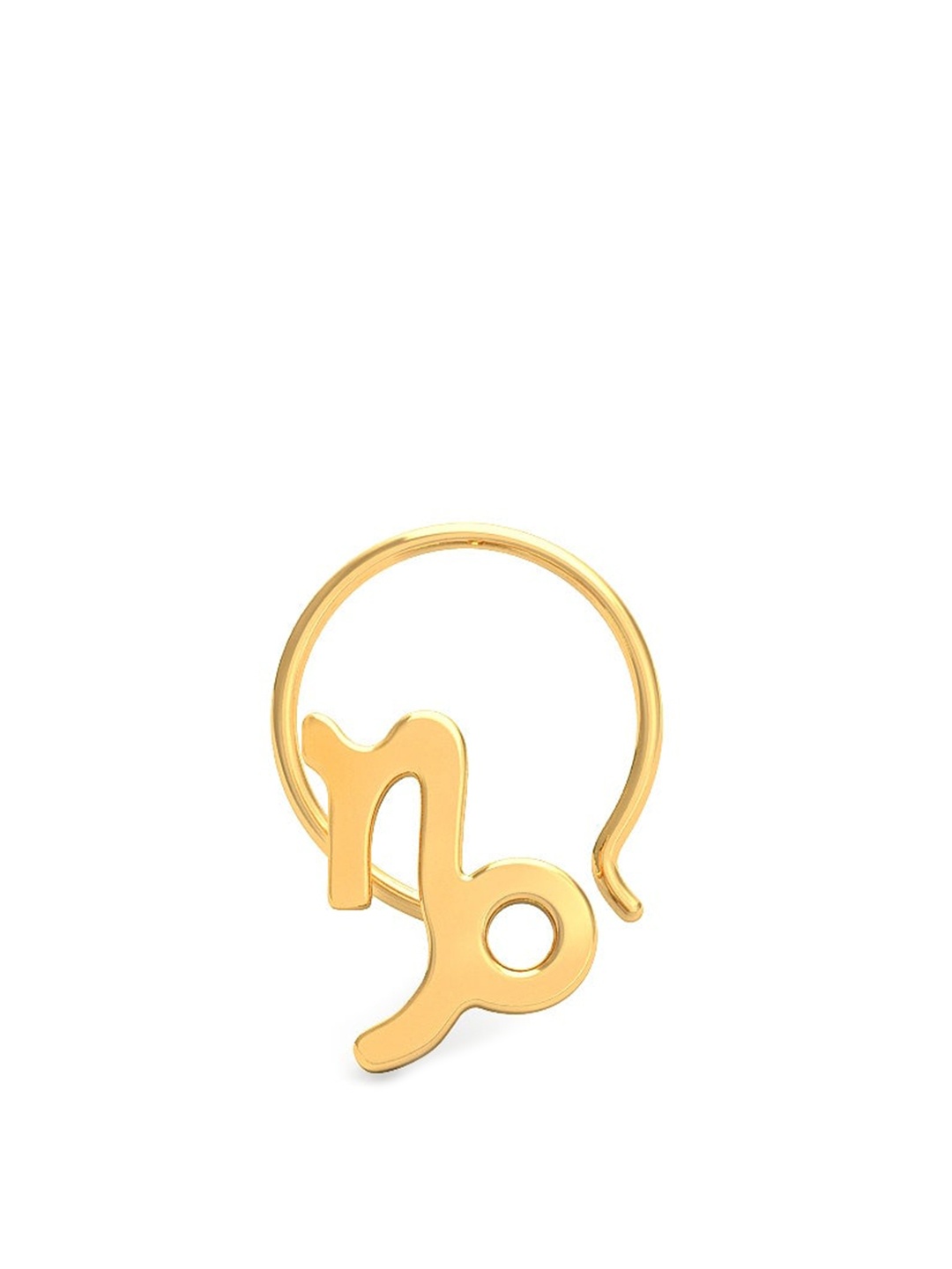 CANDERE A KALYAN JEWELLERS COMPANY BIS Hallmark 14KT Gold Capricorn Zodiac Nosepin-0.19gm
CANDERE A KALYAN JEWELLERS COMPANY BIS Hallmark 14KT Gold Capricorn Zodiac Nosepin-0.19gm