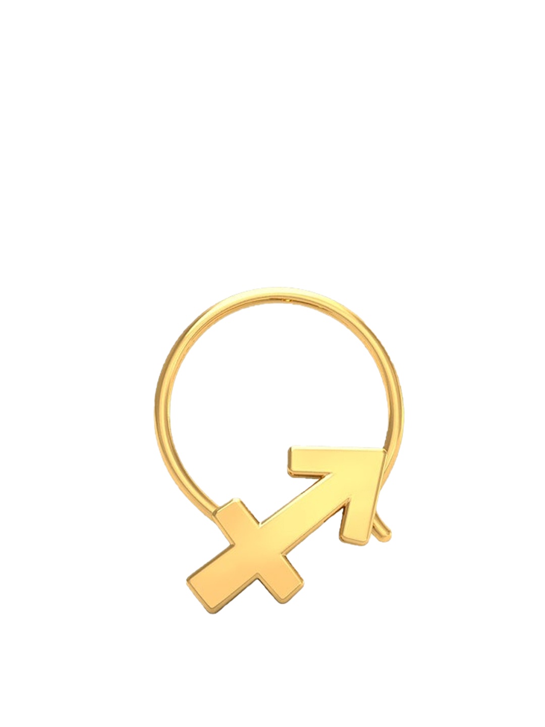 CANDERE A KALYAN JEWELLERS COMPANY BIS Hallmark 14KT Gold Sagittarius Zodiac Nosepin0.19gm
CANDERE A KALYAN JEWELLERS COMPANY BIS Hallmark 14KT Gold Sagittarius Zodiac Nosepin0.19gm