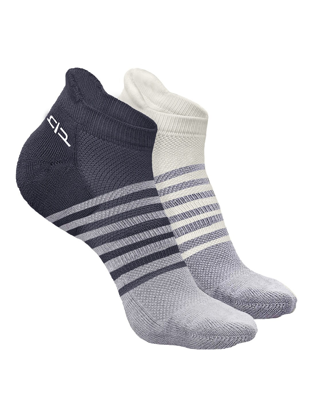 Heelium Men Pack of 2 Bamboo Super Soft & Odour-Free Breathable Striped Ankle-Length Socks, White
Heelium Men Pack of 2 Bamboo Super Soft & Odour-Free Breathable Striped Ankle-Length Socks, White