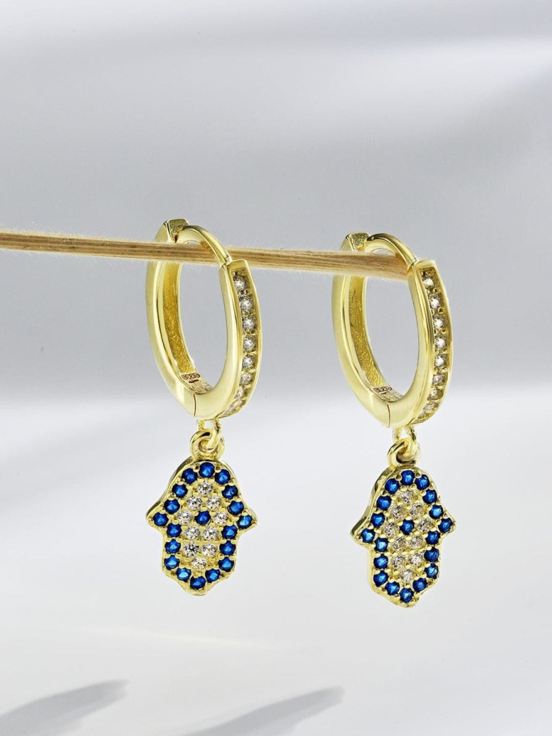 BRIA JEWELS Gold-Plated Silver Contemporary Hoop Earrings 
BRIA JEWELS Gold-Plated Silver Contemporary Hoop Earrings