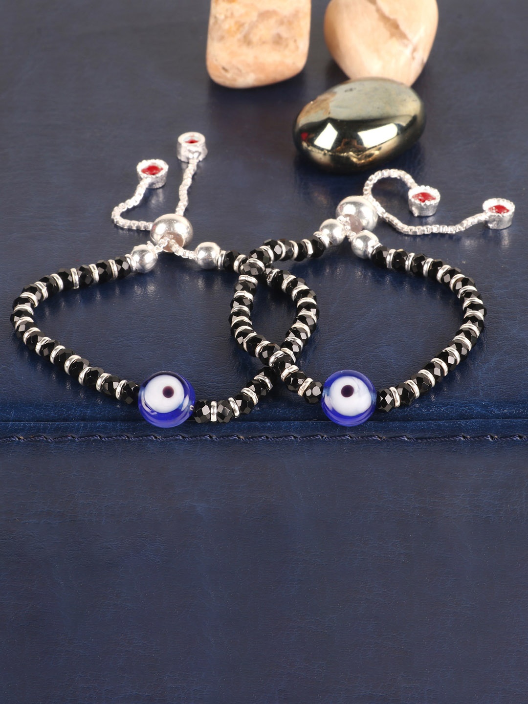 Silver Chest Kids Set Of 2 925 Pure Silver-Plated Evil Eye Wraparound Bracelets
Silver Chest Kids Set Of 2 925 Pure Silver-Plated Evil Eye Wraparound Bracelets